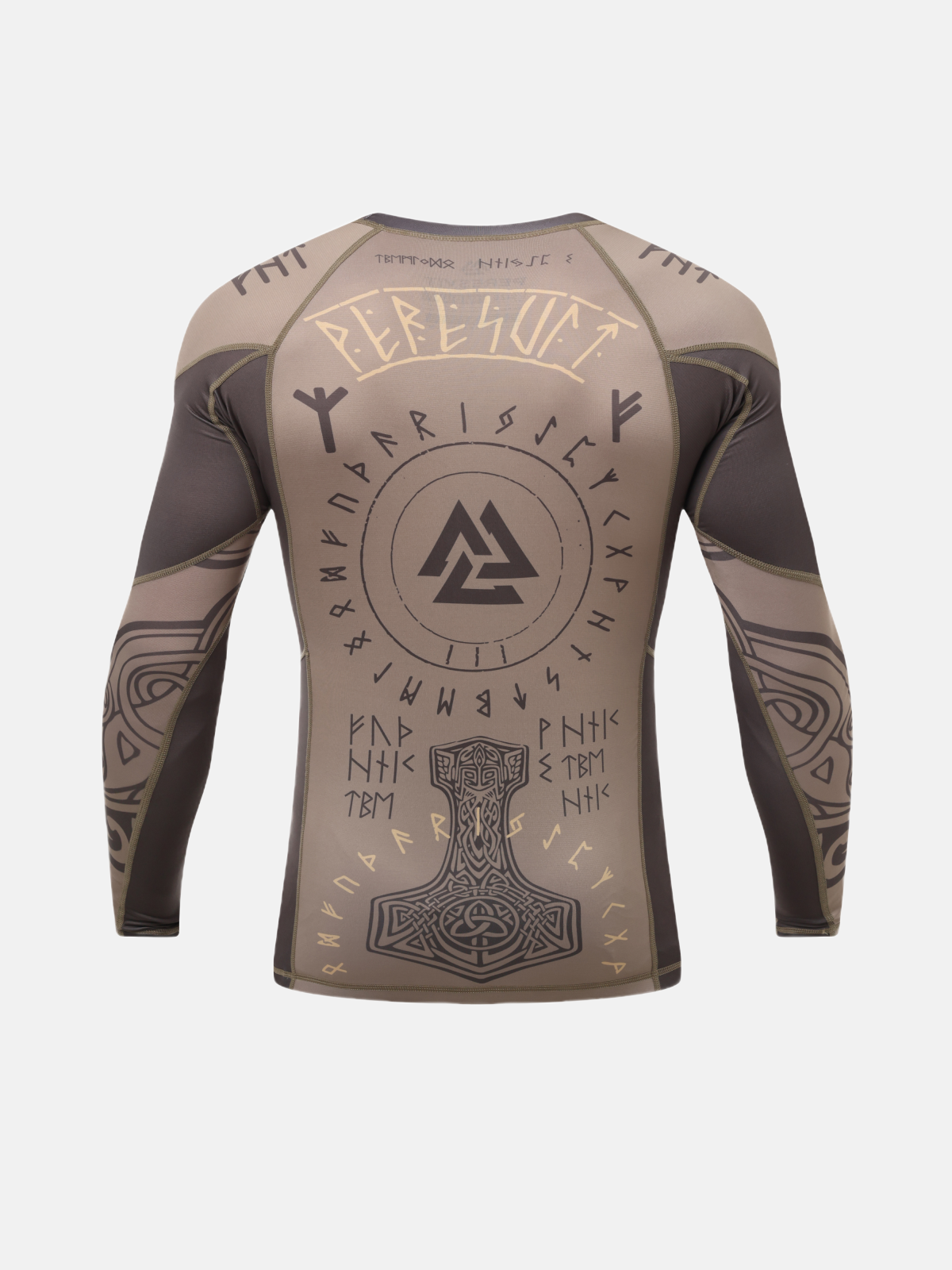 Valhalla Rashguard Long Sleeve Ash Brown, Photo № 2