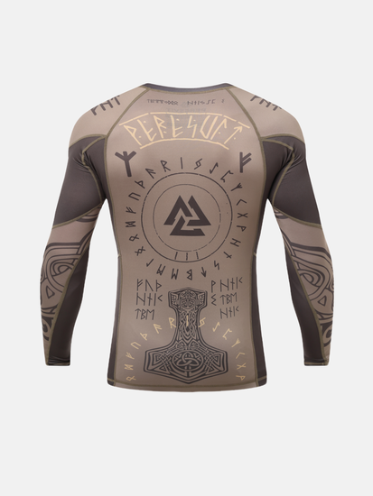 Valhalla Rashguard Long Sleeve Ash Brown, Photo № 2