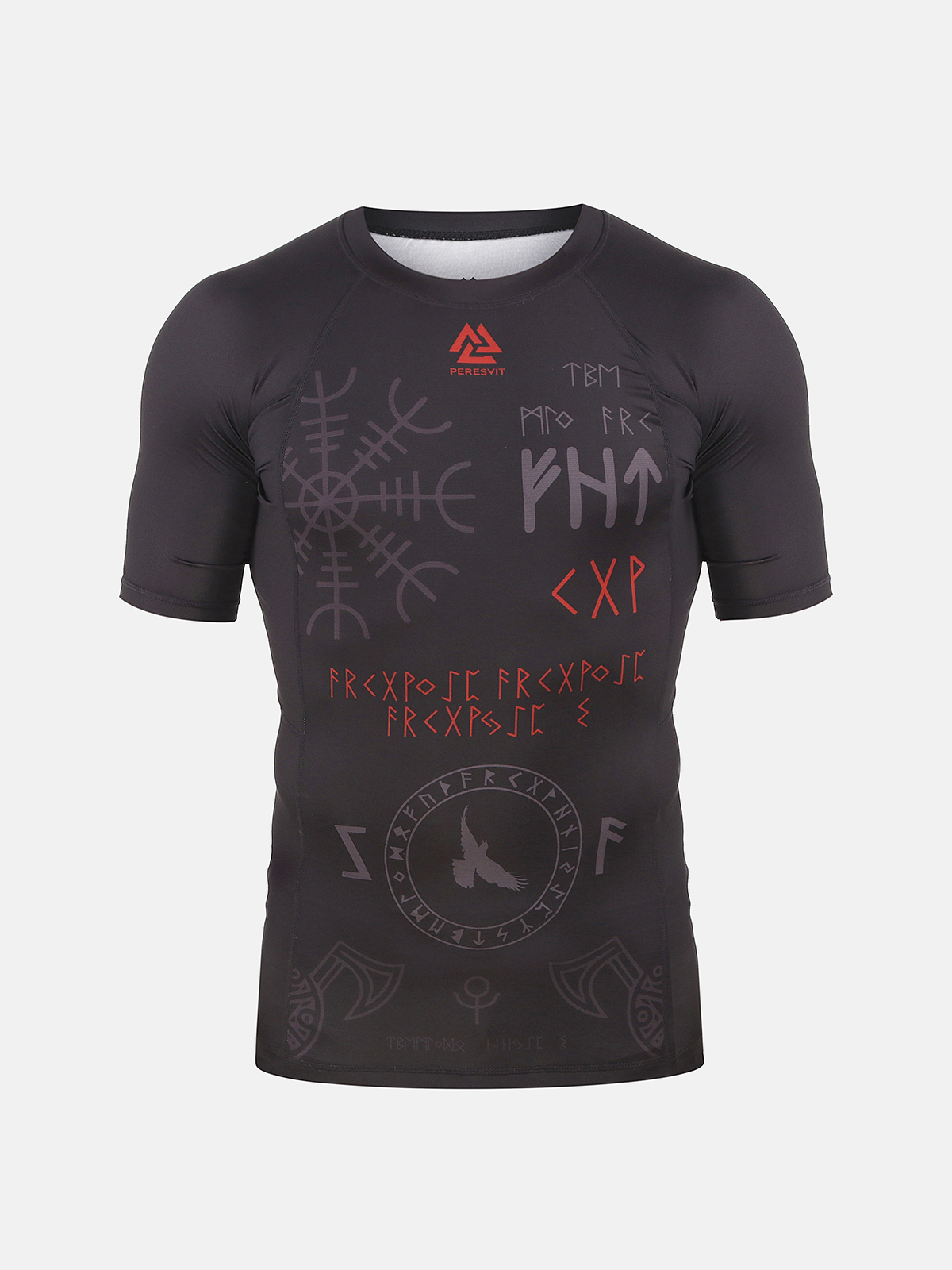 Rashguard z krótkim rękawem Peresvit Valhalla Black