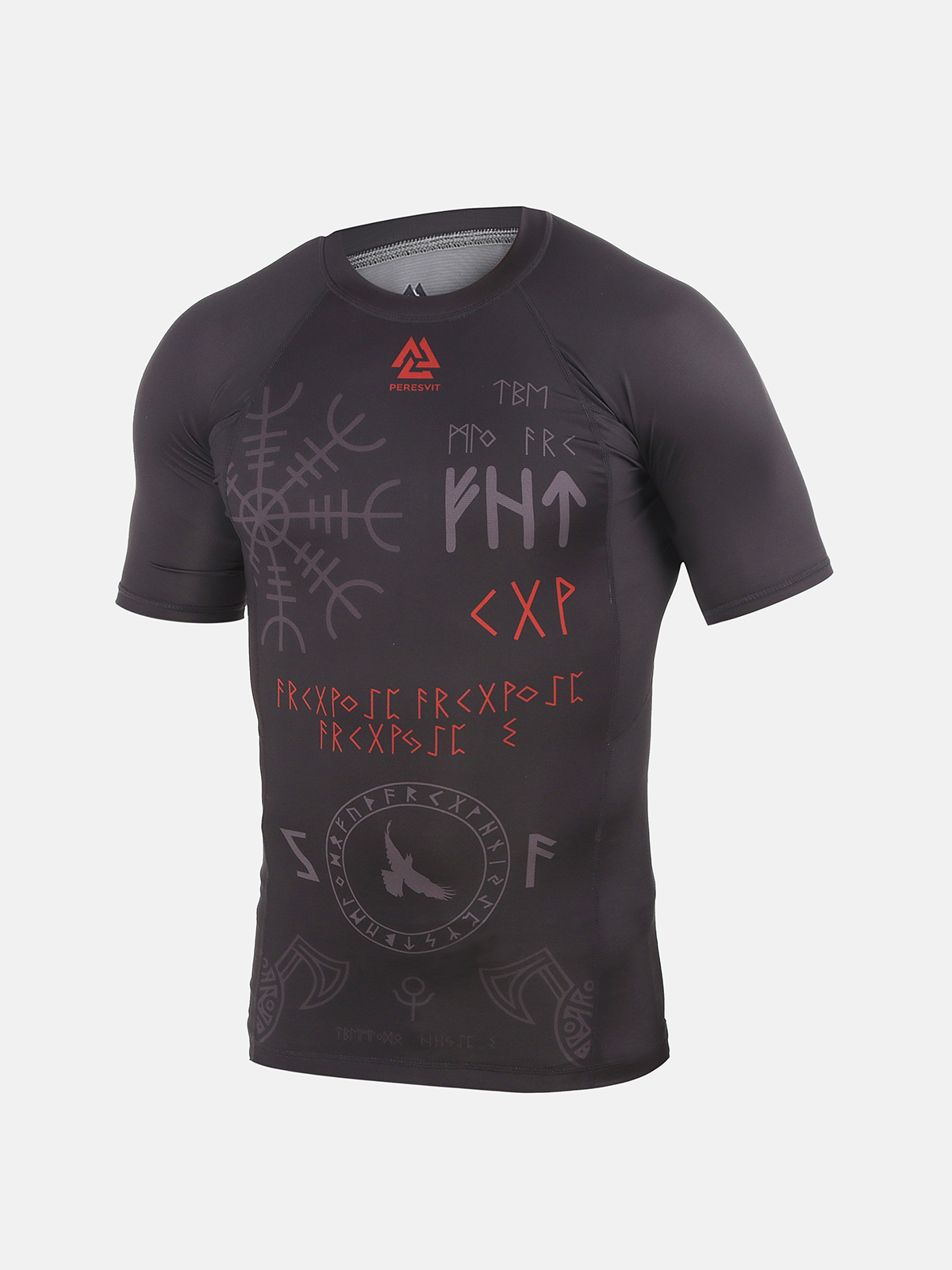 Peresvit Valhalla Black Short Sleeve Rashguard, Photo No. 3