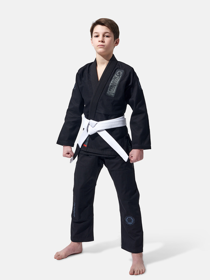 Kids Flawless BJJ Gi Black, Photo No. 3