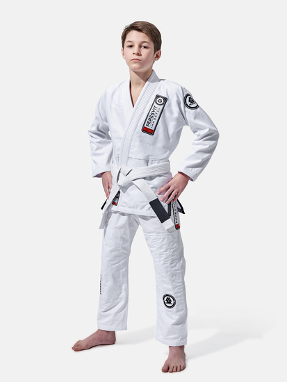 Kids Flawless BJJ Gi White, Photo No. 3