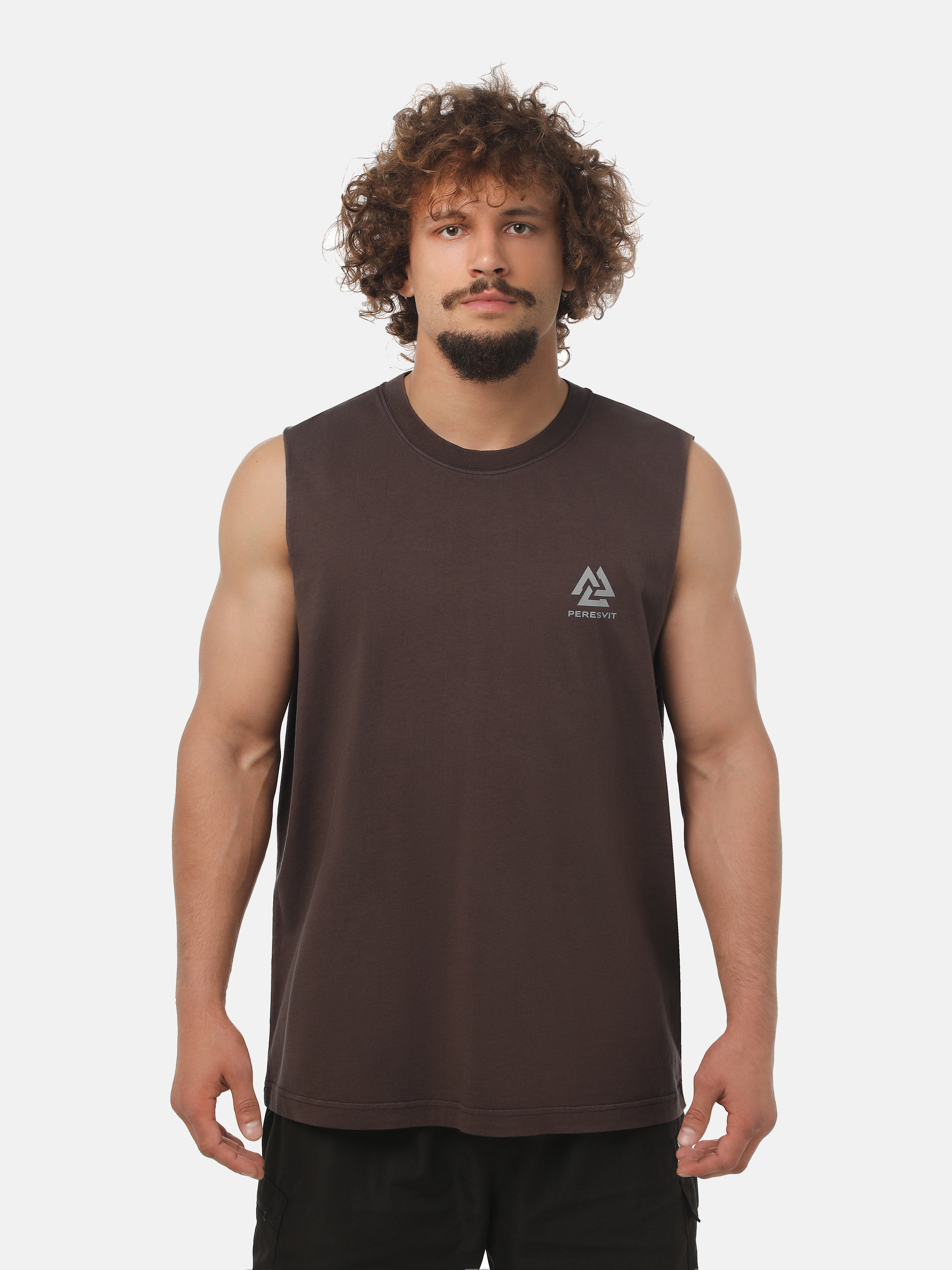 Peresvit Sign Tank Top Dark Brown, Photo № 2
