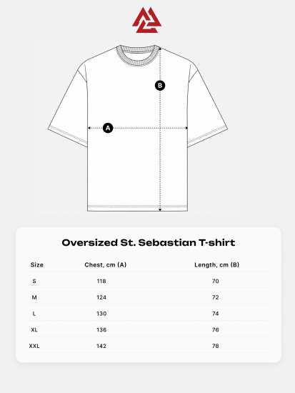Oversized St. Sebastian T-shirt Roast Red, Zdjęcie № 7