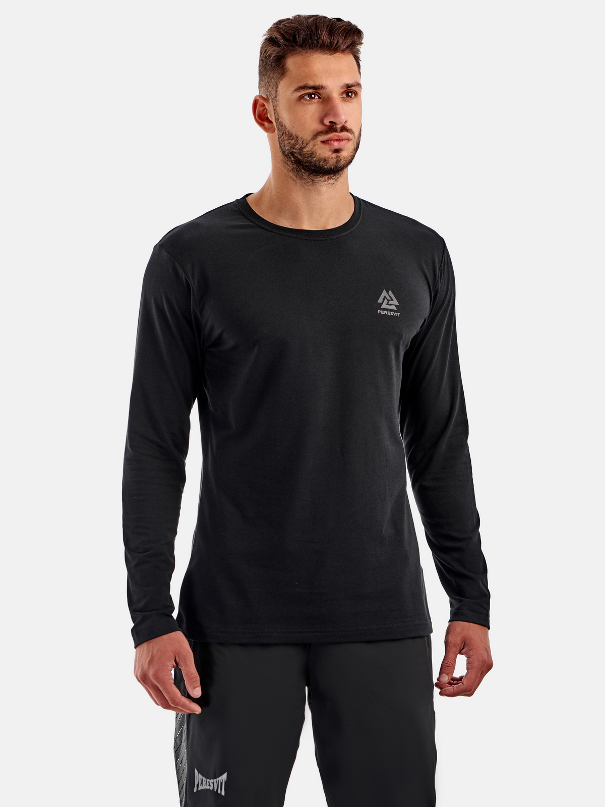 Peresvit Dynamic Cotton Long Sleeve T-shirt Phantom Black