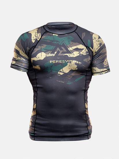 Peresvit Grunge Camo Short Sleeve Rashguard