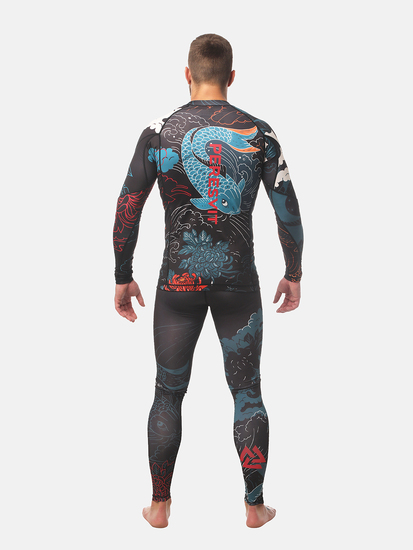 Peresvit Koi Long Sleeve Rashguard Blue Orange Red, Photo № 5
