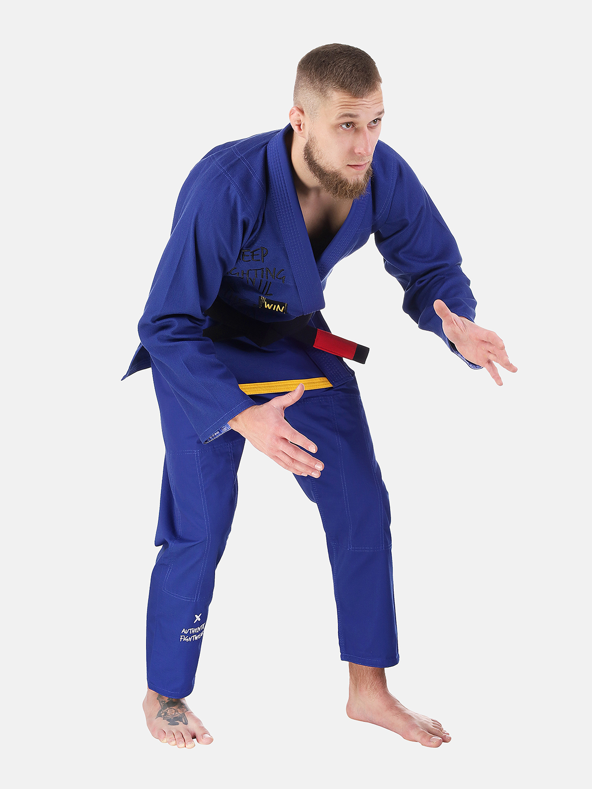 Peresvit Keep Fighting Gi for Adults Royal Blue, Photo No. 3