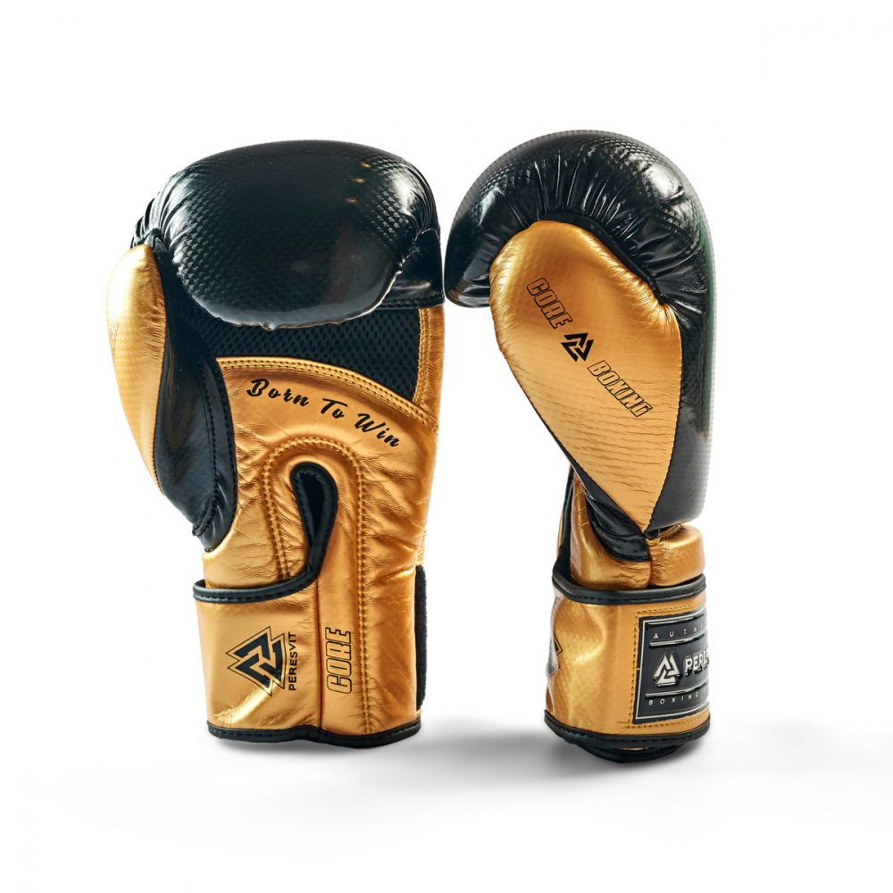 Peresvit Core Boxing Gloves Black Gold, Photo No. 2