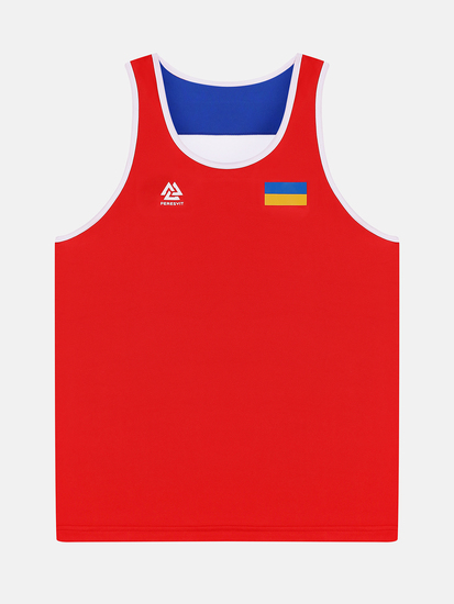 Odwracalna koszulka bokserska dla dorosłych Peresvit czerwono-niebieska