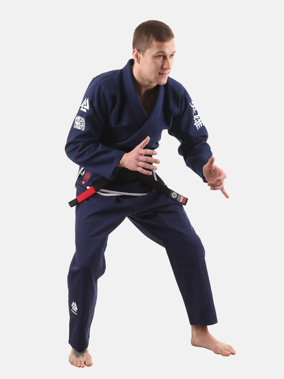 Mens Rival BJJ Gi Navy, Photo No. 4