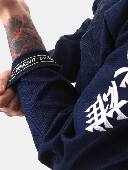 Mens Rival BJJ Gi Navy, Photo No. 6