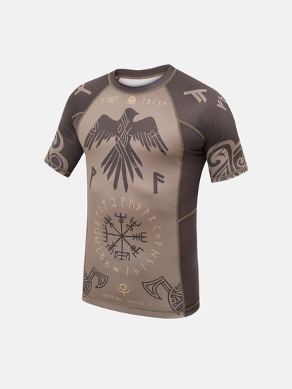 Valhalla Rashguard Short Sleeve Ash Brown, Photo № 3