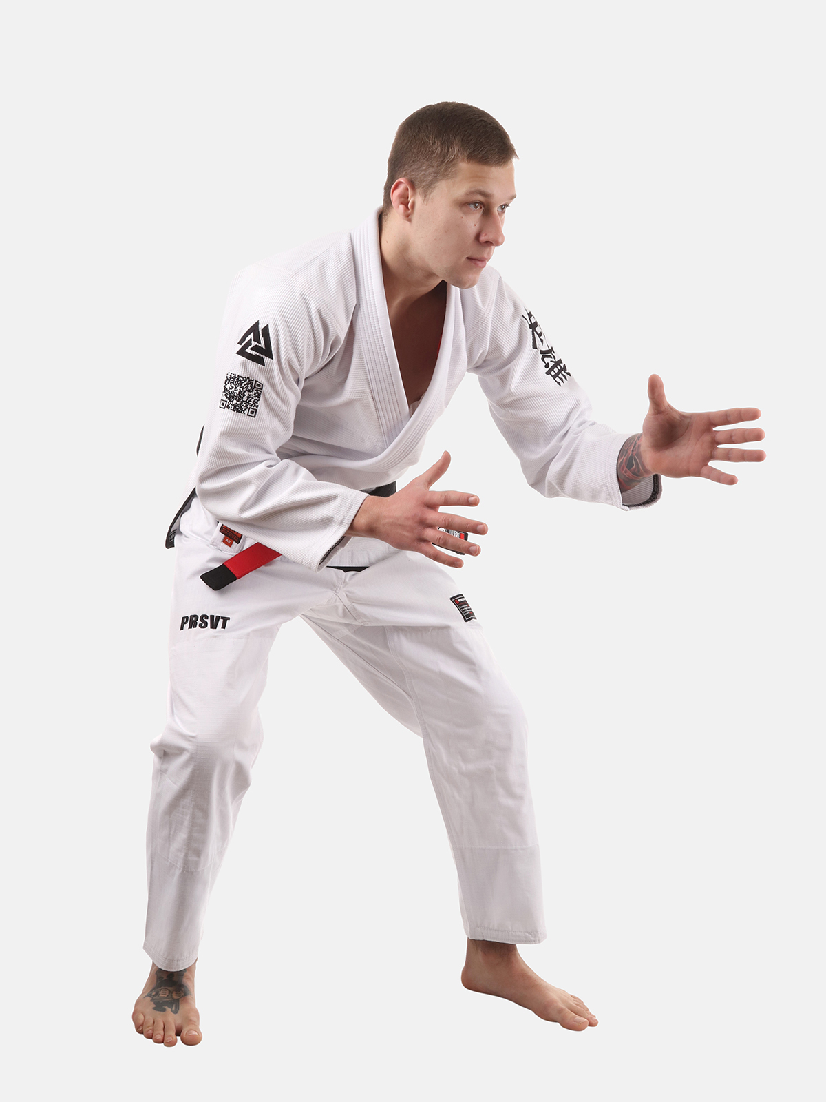 Mens Rival BJJ Gi White, Photo No. 4