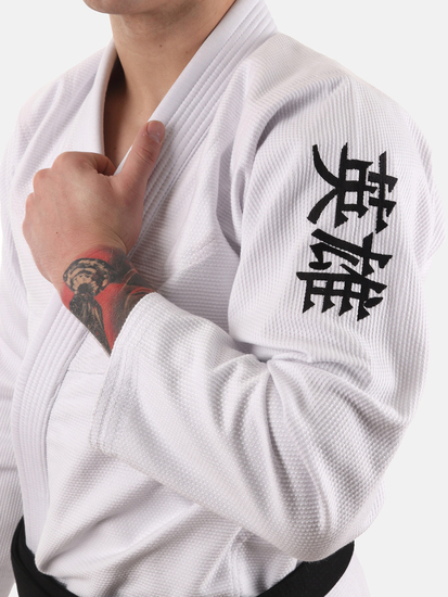 Mens Rival BJJ Gi White, Photo No. 5