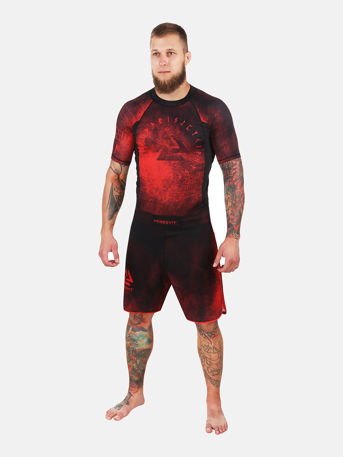 Peresvit Overpower Red Short Sleeve Rashguard, Photo No. 4