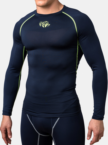 Peresvit Air Motion Long Sleeve Navy Flu Yellow, Photo № 2