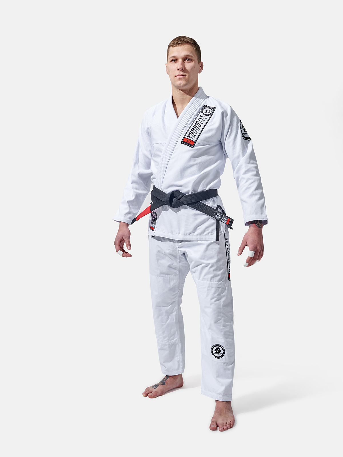 Mens Immortal BJJ Gi White, Photo No. 4