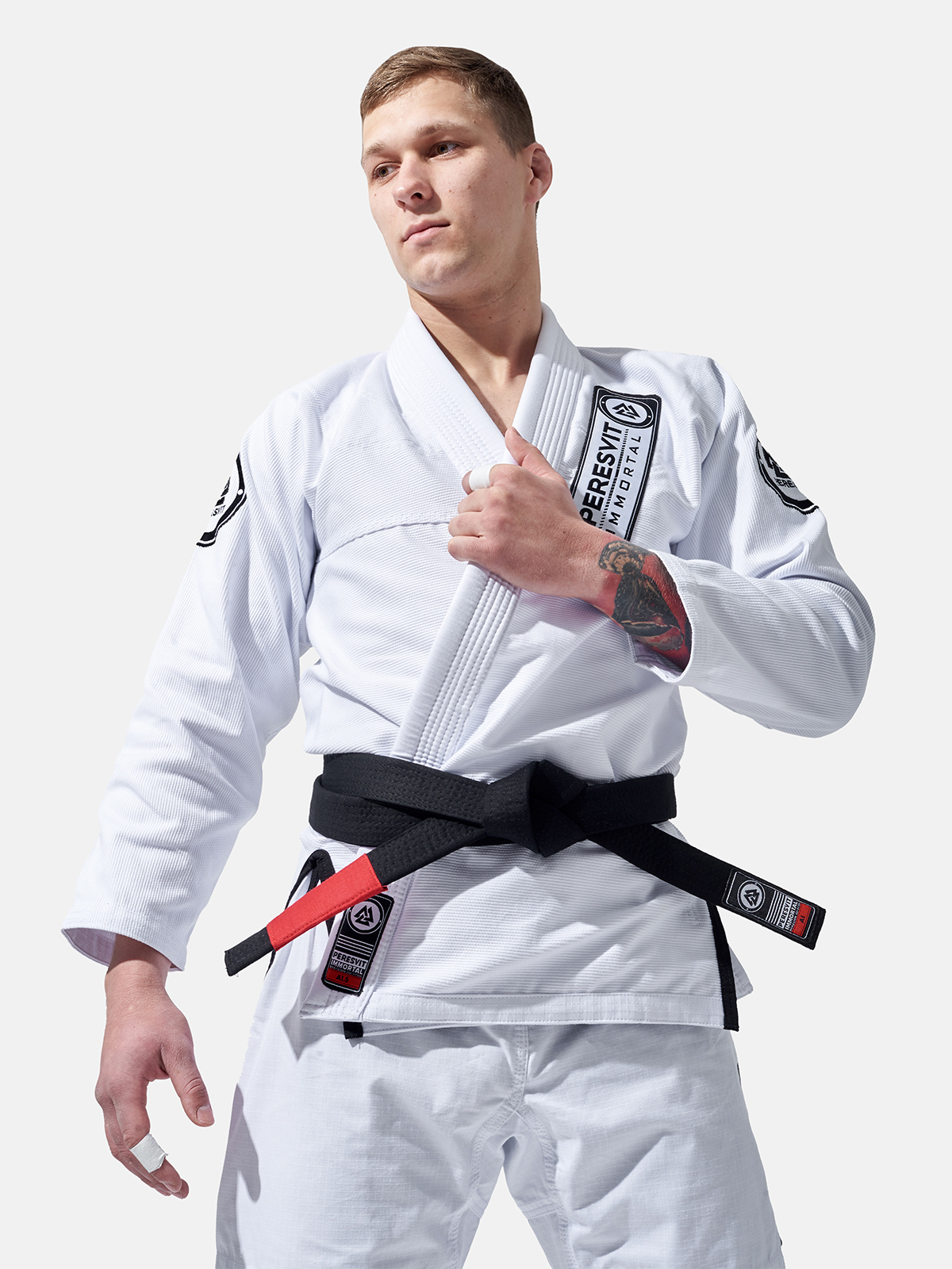 Mens Immortal BJJ Gi White, Photo No. 7