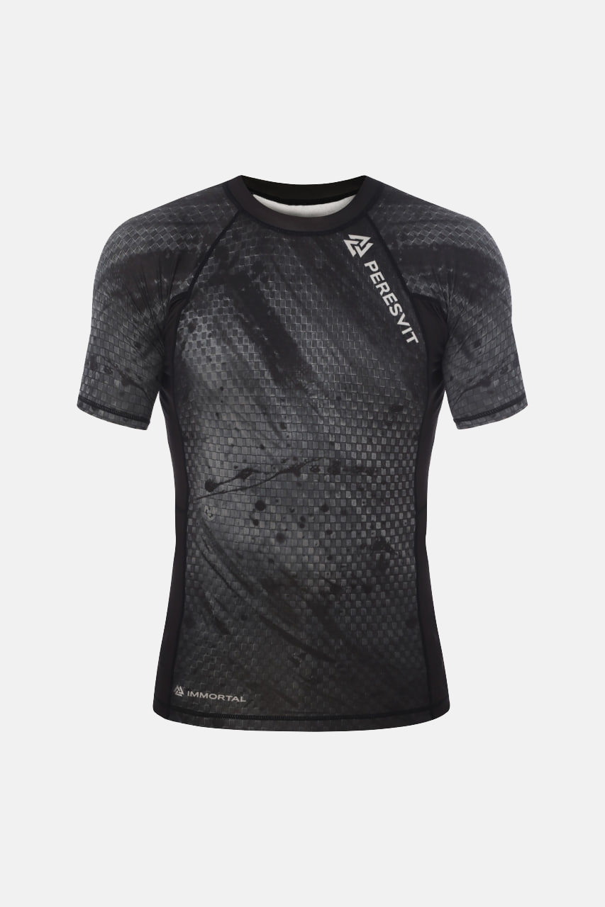 Immortal 2.0 Rashguard Short Sleeve Black Rain