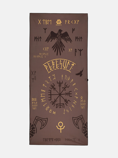 Ręcznik sportowy Peresvit Huginn Brown Valhalla