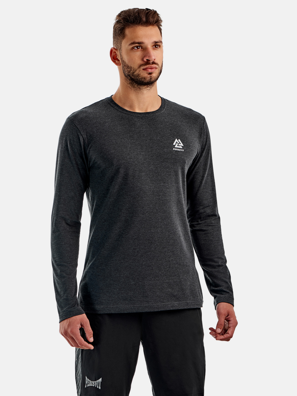 Peresvit Dynamic Cotton Long Sleeve T-shirt Carbon Heather