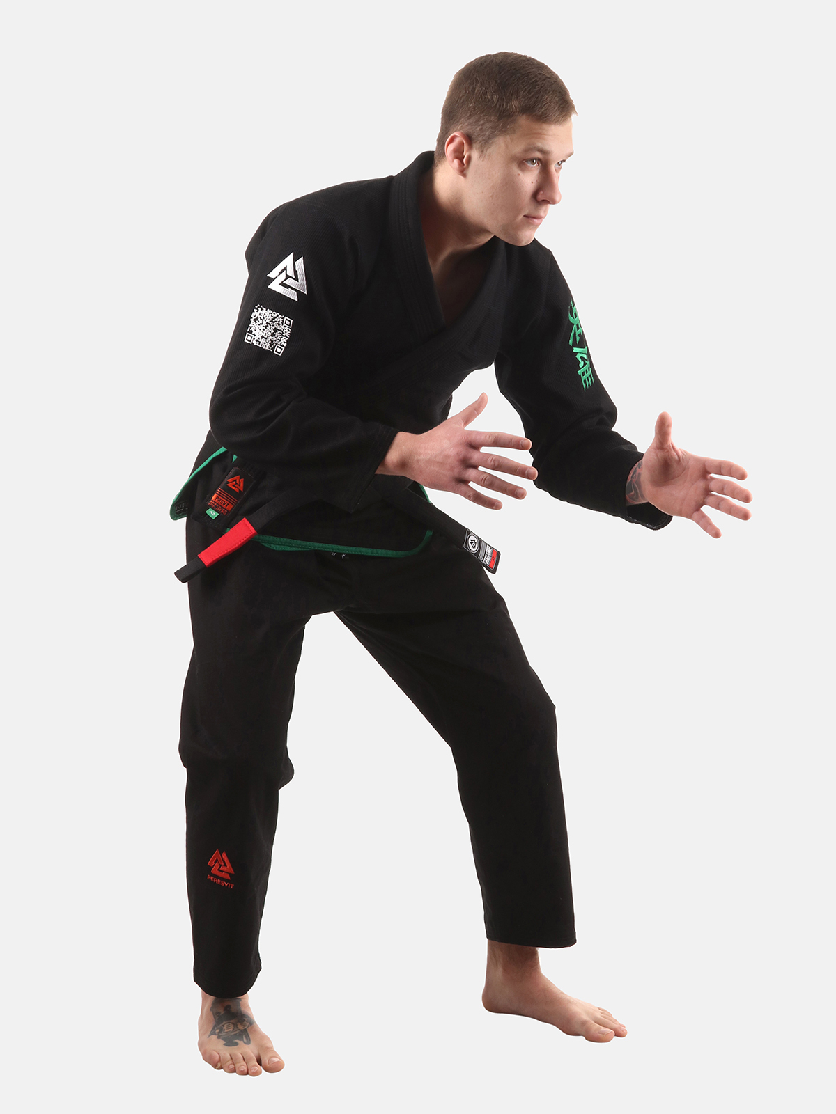 Mens Rival BJJ Gi Black, Photo No. 4