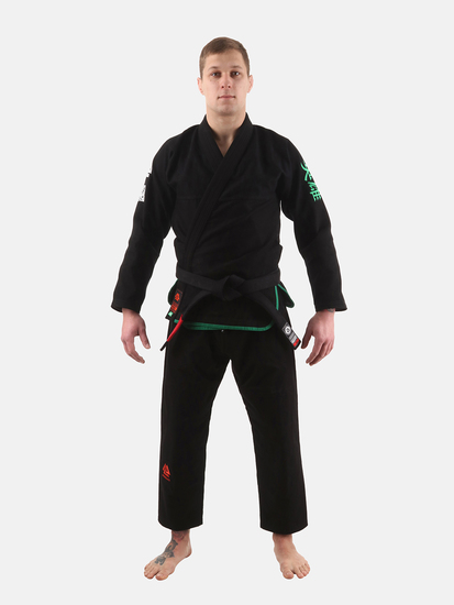 Mens Rival BJJ Gi Black, Photo No. 2