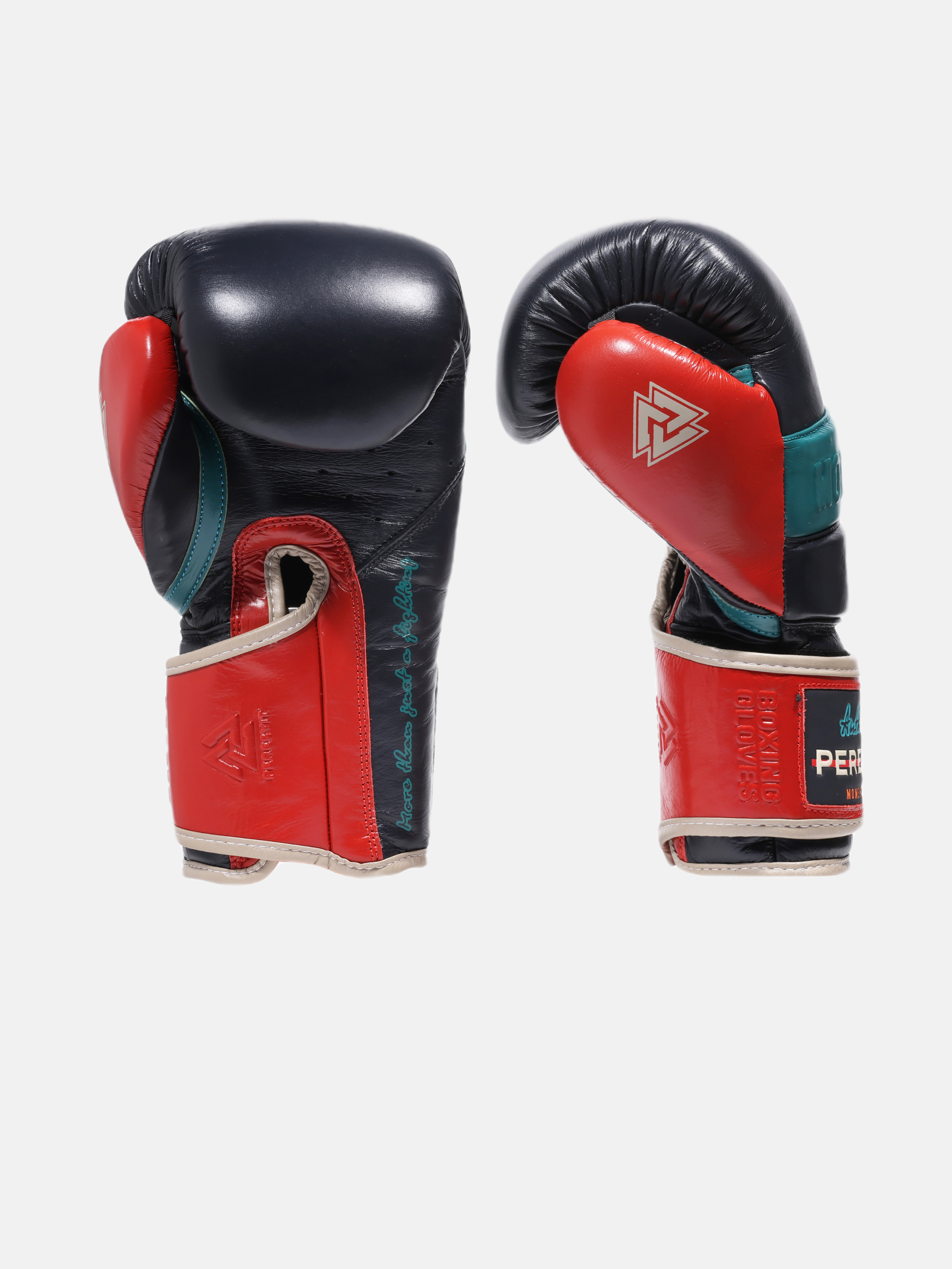 Momentum Leather Boxing Gloves Deep Blue, Photo № 2