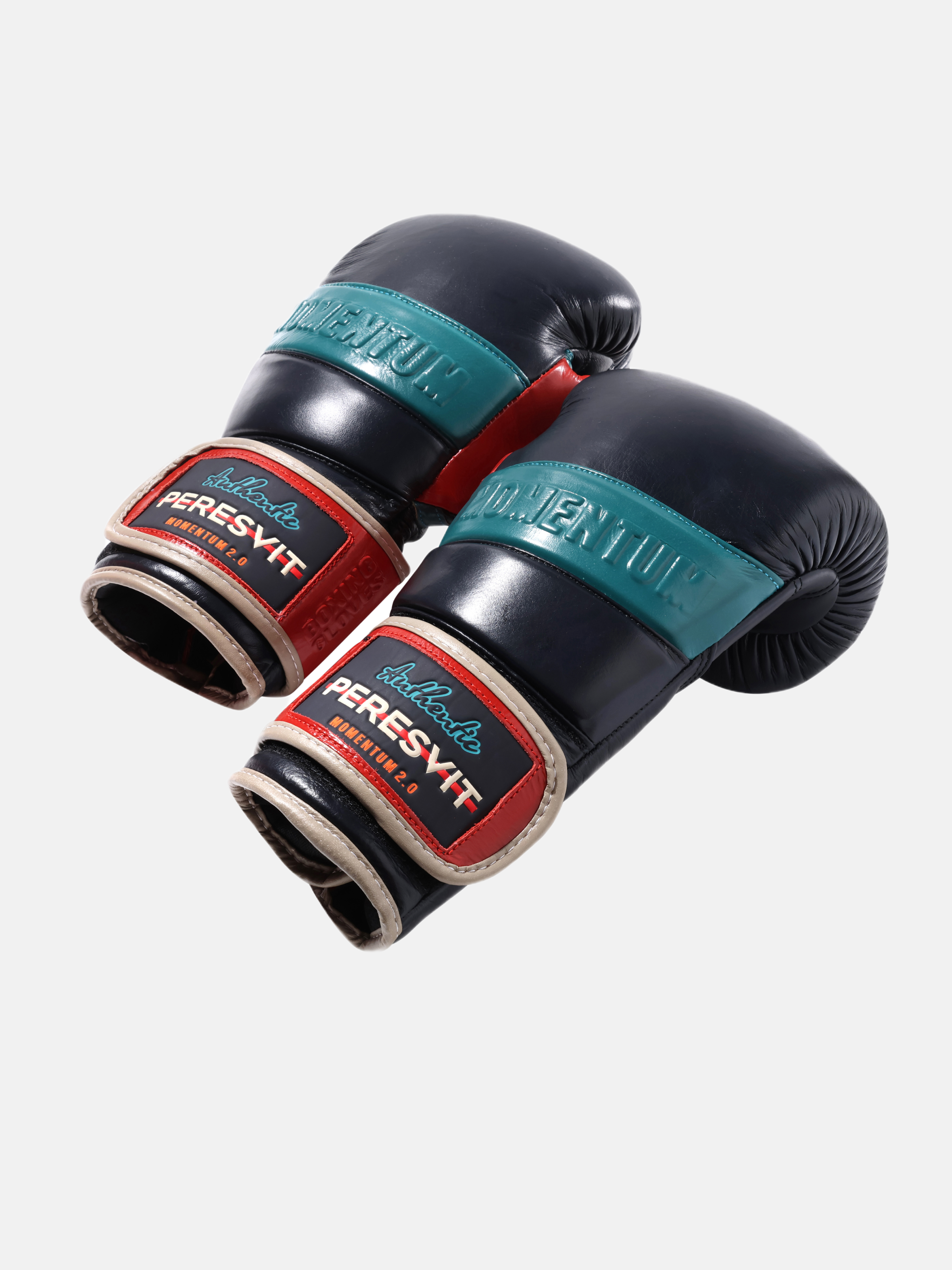 Momentum Leather Boxing Gloves Deep Blue, Photo № 5