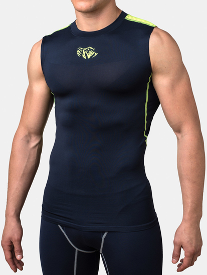 Peresvit Air Motion Sleeveless Navy Flu Yellow, Photo № 2
