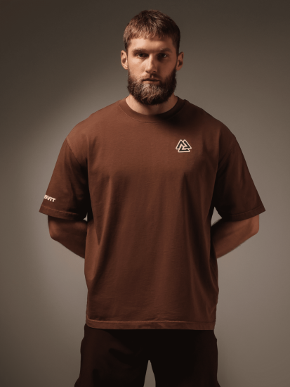 Oversized St. Sebastian T-shirt Umber, Photo № 3
