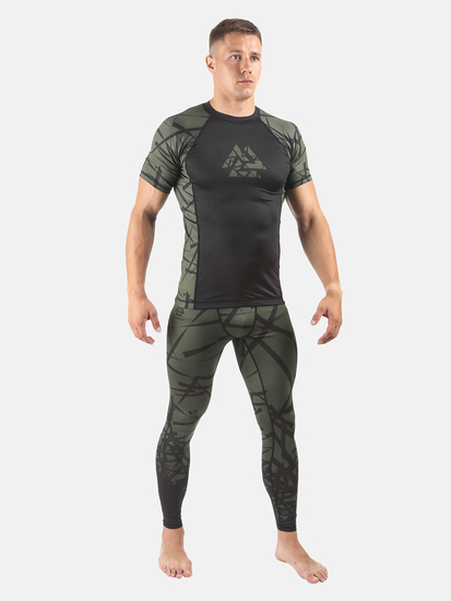 Peresvit Rival Rashguard Riffle Green Shortsleeve, Photo No. 6