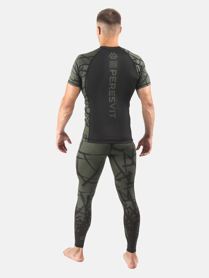 Peresvit Rival Rashguard Riffle Green Shortsleeve, Photo No. 7