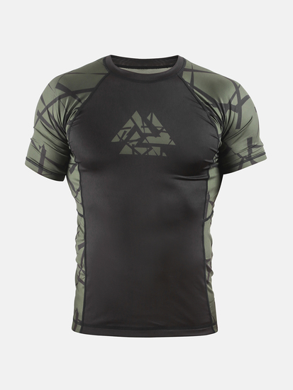 Peresvit Rival Rashguard Riffle Green Shortsleeve