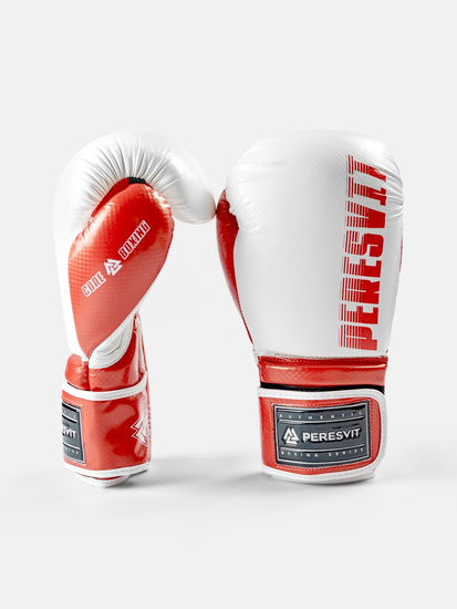 Peresvit Kids Boxing Gloves White Red, Photo No. 3